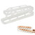 Rolling Egg Holder for Refrigerator,2 Tier Automatic Rolling Egg Storage Container Space-Saving Rolling Egg Dispenser for Refrigerator Countertop Cabinet (Transparent*1pcs)