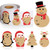 500 Pieces Christmas Kraft Tag Stickers Self Adhesive Christmas Gift Tags Kraft Name Tag to from Labels Holiday Labels Stickers Christmas Sticker Label Roll for Xmas Present Wrapping (Cute Style)