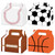 Ertyjikg Sports Party Favor Gift Boxes - 24Pack Sports Treat Boxes Sports Party Favor Goodies Boxes for Sports Theme Birthday Party Supplies Favor