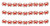 Beistle S57445AZ3, 3 Piece Crab Streamers, 6.5" x 6' (Red/White)