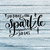 She Leaves A Little Sparkle Wherever She Goes - Motivational Wall Decals - Inspirational Wall Stickers - Home Kitchen Bedroom Laptop Car Window Decor ADSV6861