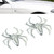 Phewanear 2Pcs Spider Metal Auto Emblem, 3D Spider Logo Badge Decals Stickers Decoration for Cars Trucks Motorcycle Bike (Silver)