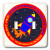 3dRose LLC lsp_12153_2 Countdown To Take Off Cute Rocket Ship Red and Blue Double Toggle Switch