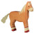 Holztiger Horse Standing Toy Figure, Light Brown