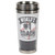 Elanze Designs World's # 1 Coach White Baseball 16 ounce Stainless Steel Travel Tumbler Mug with Lid