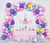 Amandir 138pcs Unicorn Balloons Arch Garland Kit, Unicorn Birthday Party Decorations for Girls Confetti Light Purple Aqua Blue Pink Balloons Set Wedding Baby Shower Party Supplies