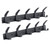 ZGELIN Coat Rack Wall Mounted,5 Coat Hooks for Hanging Coats,Heavy Duty Metal Double Hook Rack Hook Rail,Coat Rack with Hooks,Wall Mount Coat Hanger for Hat Towel Purse Robes,Black,2Pack