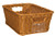 School Smart SS201205S Small Wicker Basket, Polypropylene, 5.25'' Height, 7.75'' Width, 12'' Length, Brown