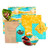 Beeswax Wrap 3 Pack S, M, L 100% Organic Cotton | Beeswax wrap | Beeswax Wraps for Food | Bees Wrap | Bees Wrap Reusable Food Wrap | Beeswax Wraps | Beeswax Food Wraps | Bees Wax Wraps Reusable |