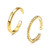 IRONBOX 14K Gold Filled Toe Rings for Women Simple Open Band Toe Ring Adjustable Toe Rings