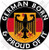 GERMANY German Born & Proud Deutschland 100mm (4") Vinyl Bumper Sticker, Decal