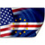 Sticker (Decal) with Flag of Cape Verde and USA (Cape Verdean)