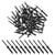 INFUNLY 60pcs Tri-Grip Rivets, 3/16" Tri-Fold Rivets Black Aluminum Blind Rivets Tri-Bulb Mounting Rivet with Waterproof O Rings for Kayak Canoe Boat Accessories