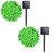 LALAPAO 2 Pack Solar String Lights 72ft 200LED 8 Modes Solar Powered Xmas Outdoor Lights Waterproof Starry Christmas Fairy Lights for Indoor Gardens Homes Wedding Holiday Party (Green)