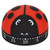 Household Ladybug Look Kitchen Timer 70db Alert Stainless Steel Cooking Timer Cute Manual Metal Mechanical Visual Countdown Cooking Timer with Loud Alarm for Home Kitchen