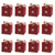 BESTOYARD Candy Boxes Party Favors 20Pcs Chinese Wedding Candy Boxes Xi Word Treat Boxes Biscuit Gift Box Wedding Gift Box Bride Box with Ribbon for Wedding Party Supplies Red 6X6X6cm Wedding Favor