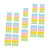 30 Sheets self-Adhesive Label Colored tabs Adhesive Labels Blank Label Stickers Diary Page Marker Planner Page Marker Sticker Labels Synthetic Paper Colored Label Stickers Bookmark