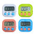 Timers, Classroom Timer for Kids, Kitchen Timer for Cooking,Magnetic Digital Stopwatch Clock Timer for Teacher, Study, Exercise, Oven, Cook, Baking, Desk (White+Blue+Green+Pink, 4)