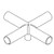 KOHLER 1009889-CP Part Cross Handle, Polished Chrome