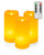 Bdor Flameless Candles Battery Operated Candles with Remote Flickering Tea Lights Candles Pillar Candles with Timer 3 Packs LED Electric Candles flameless Taper Candles Decor 7 in