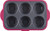 Trudeau 09912093 6 Count Structure Muffin Pans in Silicone, Grey/Pink