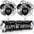 Black Silver 40th Birthday Decorations Black Silver Happy 40th Birthday Banner Yard Sign and 18Pcs Black Silver 40th Birthday Balloons for Men Women Cool Birthday Party Anniversary Decor Supplies