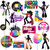 36pcs Disco Party Cupcake Toppers 70s 80s Disco Party Decoration Disco Dance Ball Cake Cupcake Picks for 1970s Saturday Night Disco Theme Birthday Party Supplies