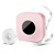 Memoqueen Mini Label Maker Machine with Tape, Q30S Portable Bluetooth Label Printer for Storage, Barcode, Mailing, Office, Home, Organizing, Sticker Maker Label Makers with Multiple Templates, Pink