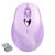 Wireless Mouse, 2.4G Rechargeable Ergonomic Mouse with Silent Click,3 Level DPI Cute Mouse Cordless Mouse for Laptop, Computer(Purple)