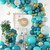 Amandir 168PCS Teal Balloons Garland Arch Kit, Double-Stuffed Dark Teal Blue Turquoise Metallic Gold Green Balloons with 12Pcs Butterfly for Birthday Wedding Baby Shower Party Decorations Amandir 168PCS Teal Balloons Garland Arch Kit, Double-Stuffed Dark Teal Blue Turquoise Metallic Gold Green Balloons with 12Pcs Butterfly for Birthday Wedding Baby Shower Party Decorations