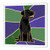 3dRose ht_195124_2 Black Labrador Retriever Art Iron on Heat Transfer Paper for White Material, 6 by 6"
