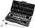 Performance Tool W1168 SAE/Metric 60-Piece Socket (1/4" & 3/8" Drive) and Bit Set