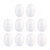 BESTOYARD 10Pcs Foam Eggs 3.14-Inch Polystyrene Egg Shapes Easter Egg Decorations Ornaments DIY Crafts White