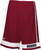 Intensity Men's Low Post Basketball Shorts, Cardinal/White, X-Large