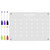 NUOBESTY Acrylic Dry Erase Board with Markers, Magnetic Weekly Planner Calendar Erasable Whiteboard Calendar Memo Message Board Menu Board for Fridge Refrigerator