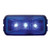 Grand General 87646 Fleet Series Blue Small Rectangular 3-LED Sealed Marker/Clearance Light