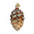 Old World Christmas Woodland Cone Glass Blown Ornaments for Christmas Tree