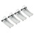 PATIKIL 3 Inch Replacement Hooks Latch, 4 Pack Metal Towing Receiver Hitch for Clevis Hook Trailer, Silver