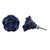 Indian Shelf 2 Pieces Cabinet Knobs | Rose Farmhouse Drawer Knobs | Furniture Knobs for Dresser Blue | Kitchen Knobs and Pulls Ceramic | Drawer and Cabinet Pulls | Western Door Knobs