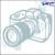 Eyecandy Decals Camera 6 INCH Decal Sticker Silver
