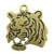 NEWME 12pcs Tiger Charms Pendant for DIY Jewelry Wholesale Crafting Bracelet and Necklace Making (Antique Bronze)