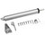 Screen Door Closer Kit, Adjustable Air Storm Door Closer Medium Storm Door Closer Touch 'n Hold Smooth Opening Feature and Closing Movement (Silver)