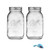 CEO_ARNOLD Mason Jar Ball Regular Mouth 32-Ounces with Lids and Bands, Clear,(Pack Of 2) with 1 cat toy mouse.