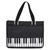 Piano Keys Handbag,Waterproof Nylon Cloth Women Casual Shoulder Bag Handbag,Reusable grocery shopping bags with Treble Clef Music Note Zippered Top Grocery Shopping Bags Beach Bag
