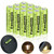Henreepow Rechargeable AA Batteries, Ni-MH Double A Solar Batteries High Capacity 1.2V Pre-Charged for Outdoor Solar Lights, String Lights?Pathway Lights(AA-800mAh-12pack)