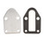 Aramox Fuel Pump Block Off Plate, Fuel Pump Mounting Plate Gasket without Hole Fit for Chevy SB 283 327 350 383 400 Engines