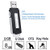 8GB Voice Recorder Usb Flash Drive,Portable Mini Digital Voice Recorder,Compatible with Windows and for Mac,Android OTG Mini record(Black)