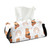 CaTaKu Red Panda Rainbow Tissue Box Holder,Tissue Box Cover Rectangle, PU Leather Kleenex Facial Tissue Cube Boxes for Car Bathroom Office
