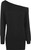 WearAll Women's Off-Shoulder Batwing Top - Black - US 12-14 (UK 16-18)