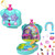 Polly Pocket Compact Playset, Doggy Birthday Bash with 2 Micro Dolls & Accessories, Travel Toys with Surprise Reveals